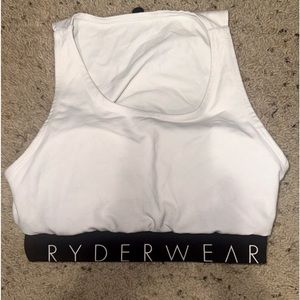 Ryderwear cropped sports bra with padding. XS.
